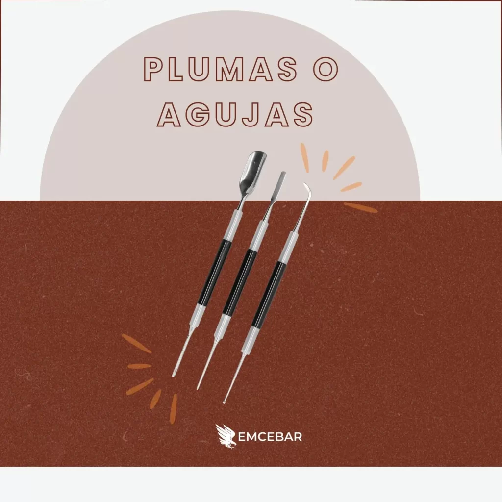 Plumas o agujas