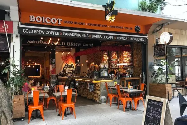 cafetería Boicot arte latte