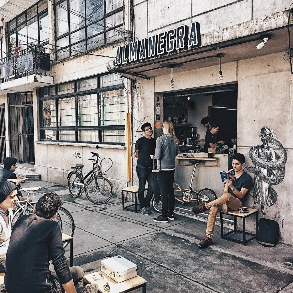 cafetería al aire
