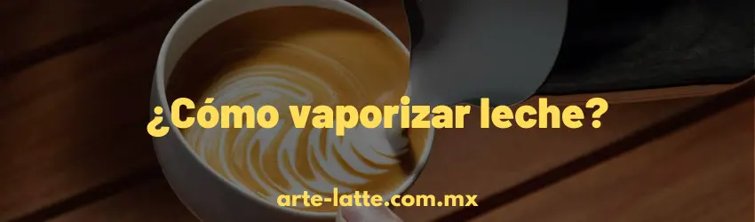 ¿Cómo vaporizar leche?