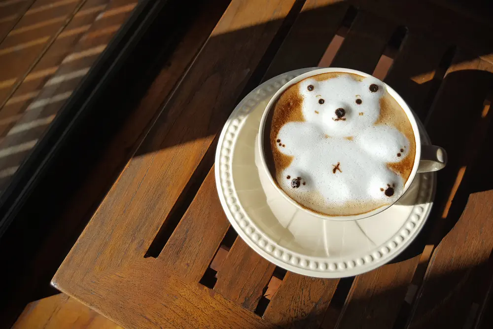 arte latte en 3D