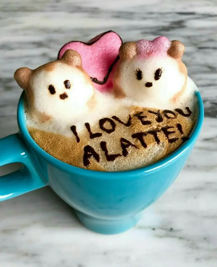 Arte Latte con personajes